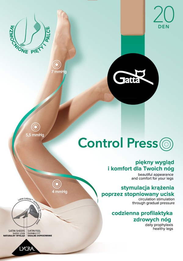 Punčocháče Gatta Control Press 20 DEN 2-5