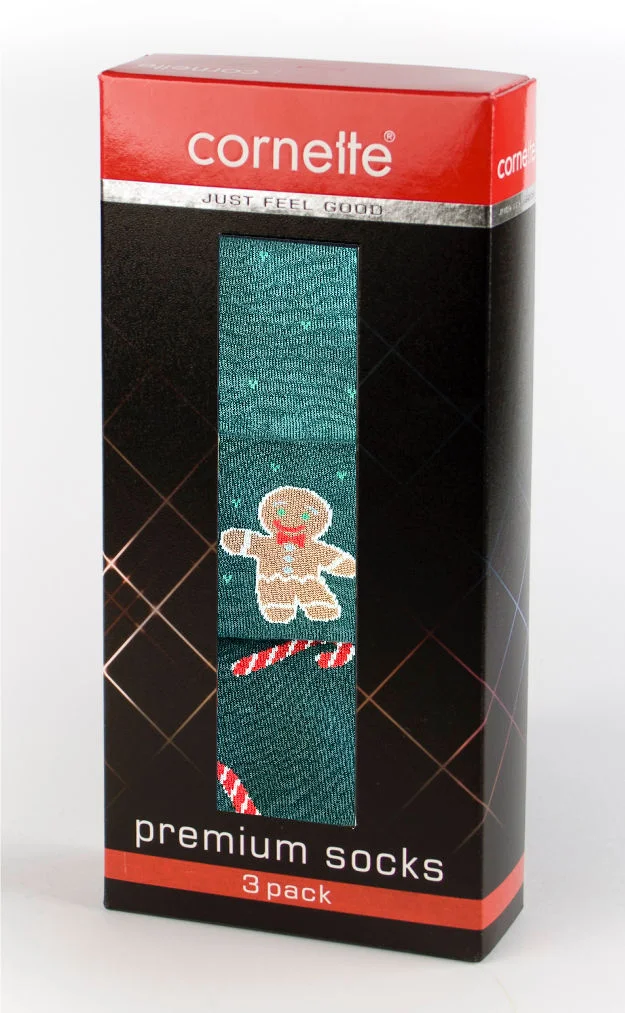 Ponožky Cornette Premium A57 Vánoční A´3 39-47 doprodej