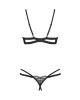 Komplet Obsessive Nutris Half-Bra & Crotchless Thong #5