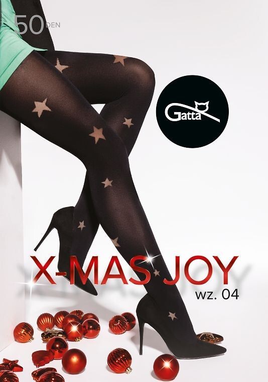 Punčocháče Gatta X-Mas Joy vz.04 50 den 5-XL