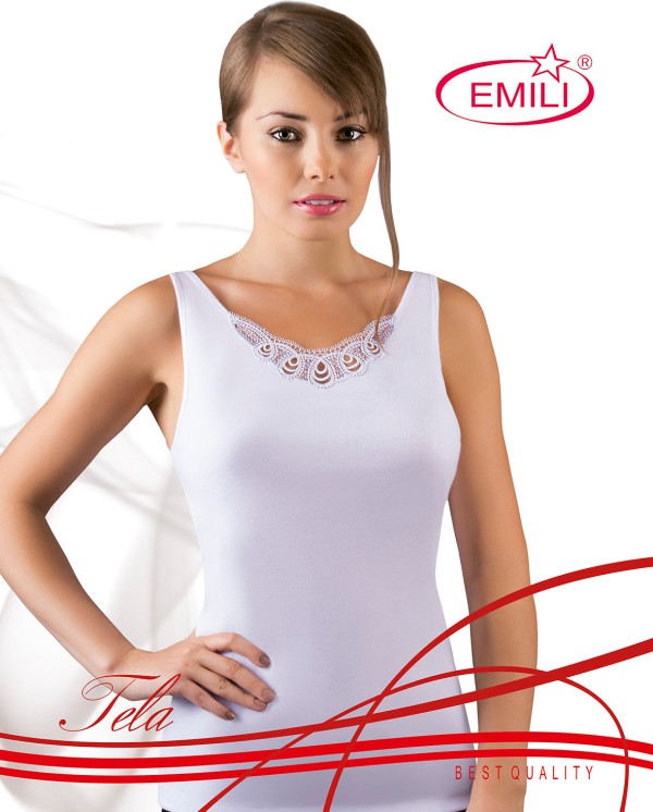 Tílko Emili Tela bílá S-XL