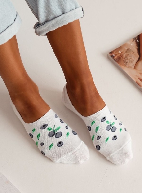 Neviditelné ponožky Milena Microstopki 0576-027 jahoda 36-41