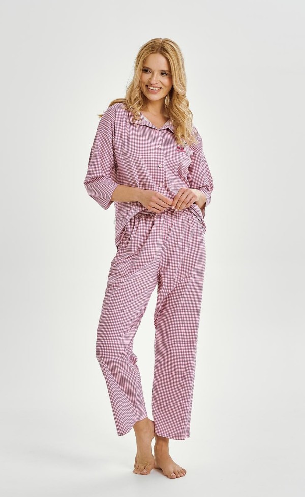 Pyžamo Taro 3435 Jolie 3/4 S-XL Z25/26 dámské rozepínací