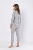 Pyžamo Leveza 1609 Bronia dl/r M-2XL rozepínací #5