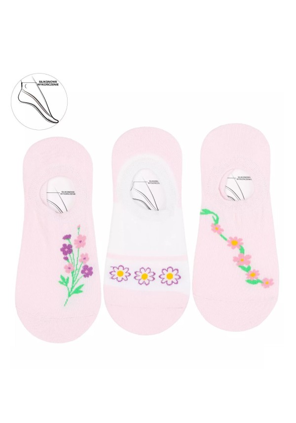 Neviditelné ponožky Moraj CDB200-410 květy 35-41