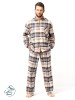 Pyžamo Key MNS 443 B25 dl/r 3XL-4XL rozepínací pánské #2