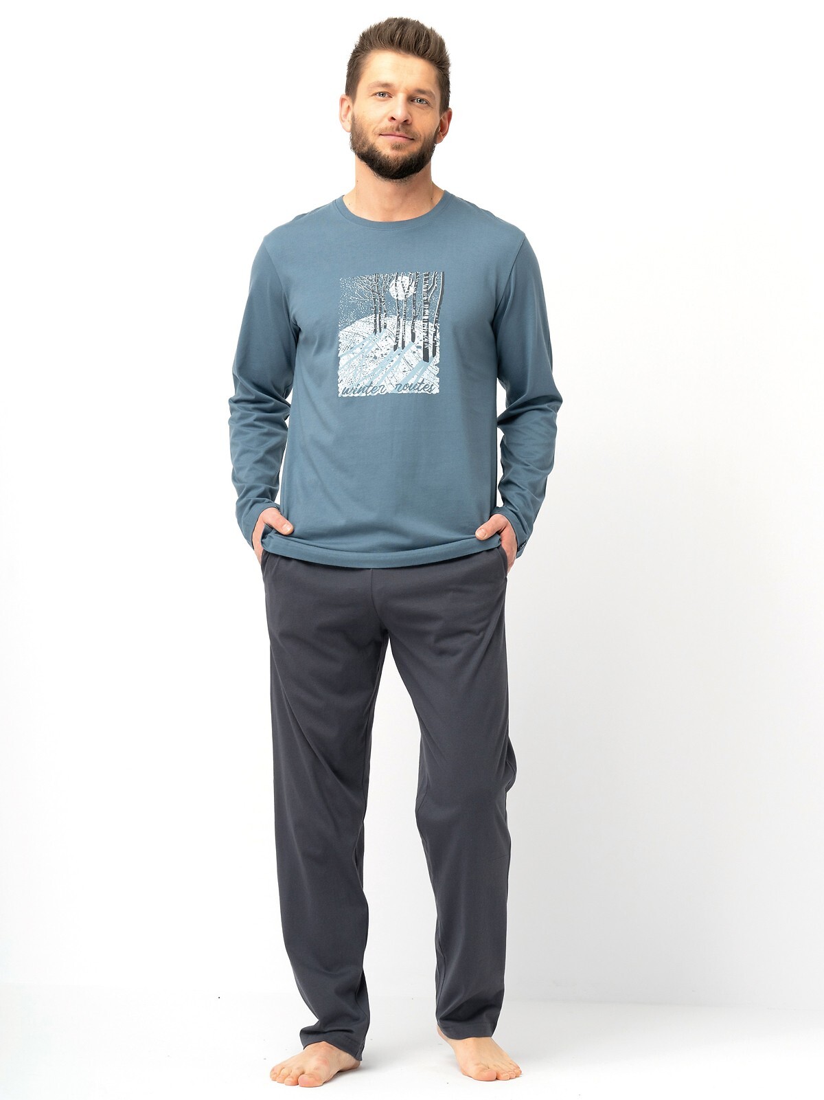 Pyžamo Key MNS 627 B25 dl/r M-2XL pánské