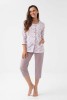 Pyžamo Luna 388 3/4 3XL Z25/26 dámské rozepínací #3