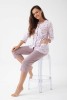 Pyžamo Luna 388 3/4 M-2XL Z25/26 dámské rozepínací #3