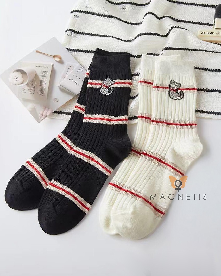 Ponožky Magnetis QR5017 kočka