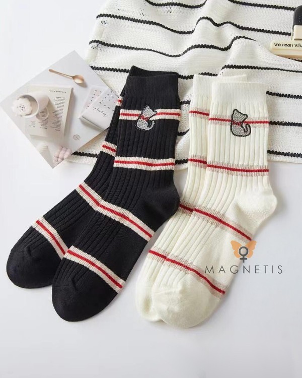 Ponožky Magnetis QR5017 kočka