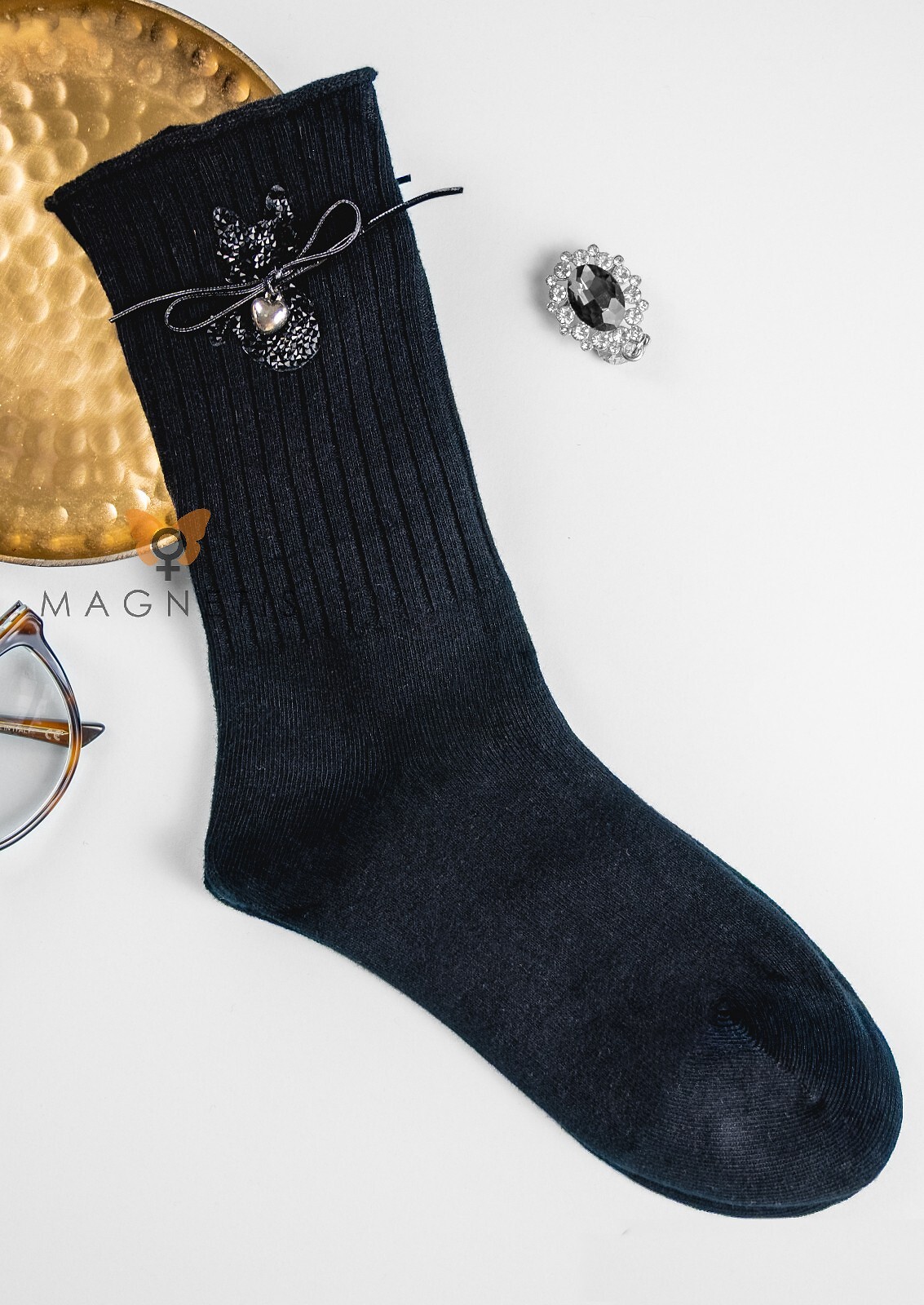 Ponožky Magnetis QR5009 kotě mašle