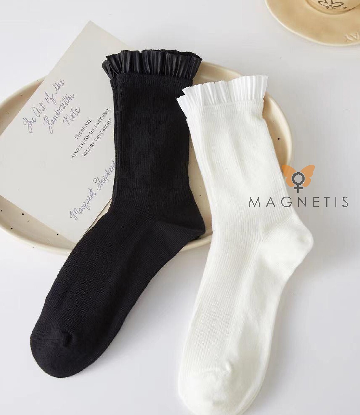 Ponožky Magnetis QR5001 Falbanka