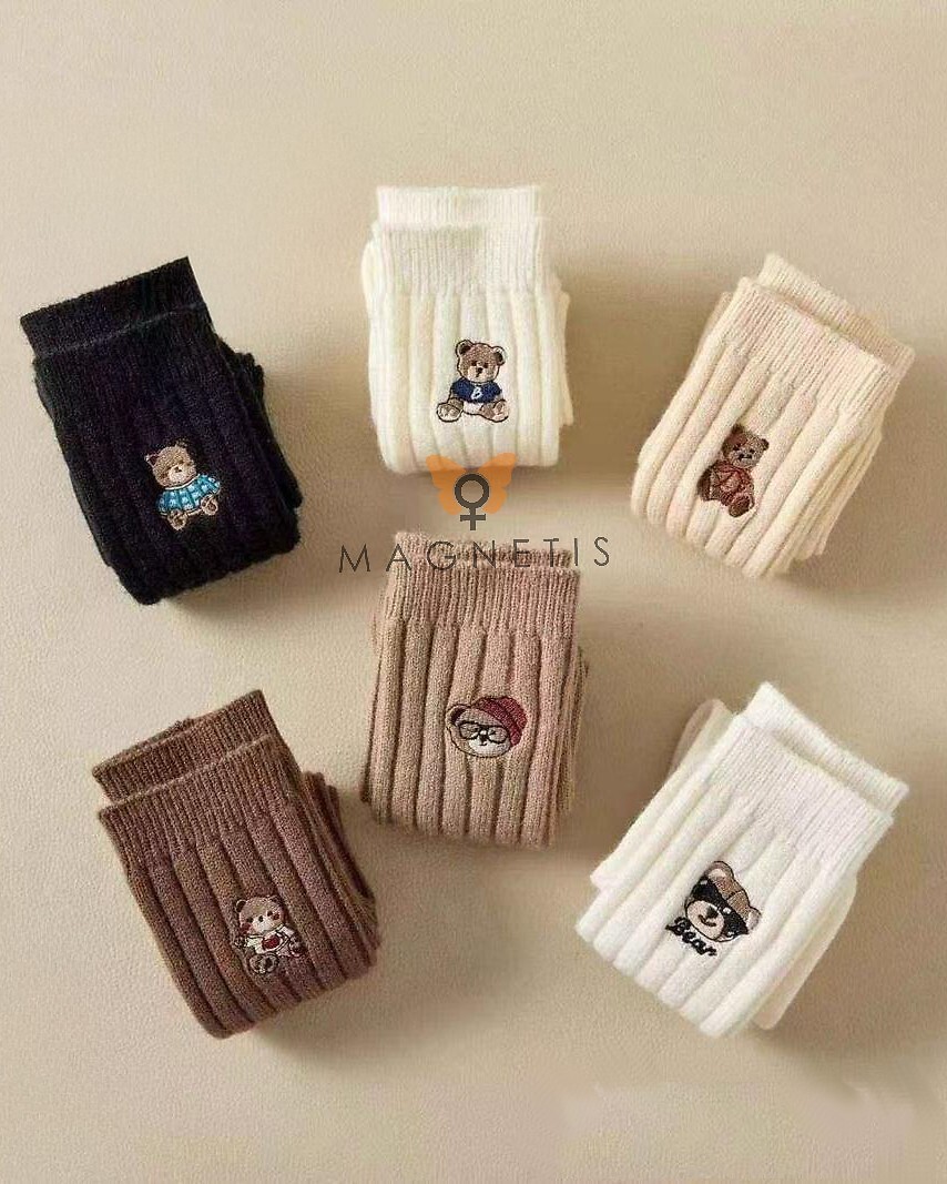 Ponožky Magnetis YN5041 medvídek Haft