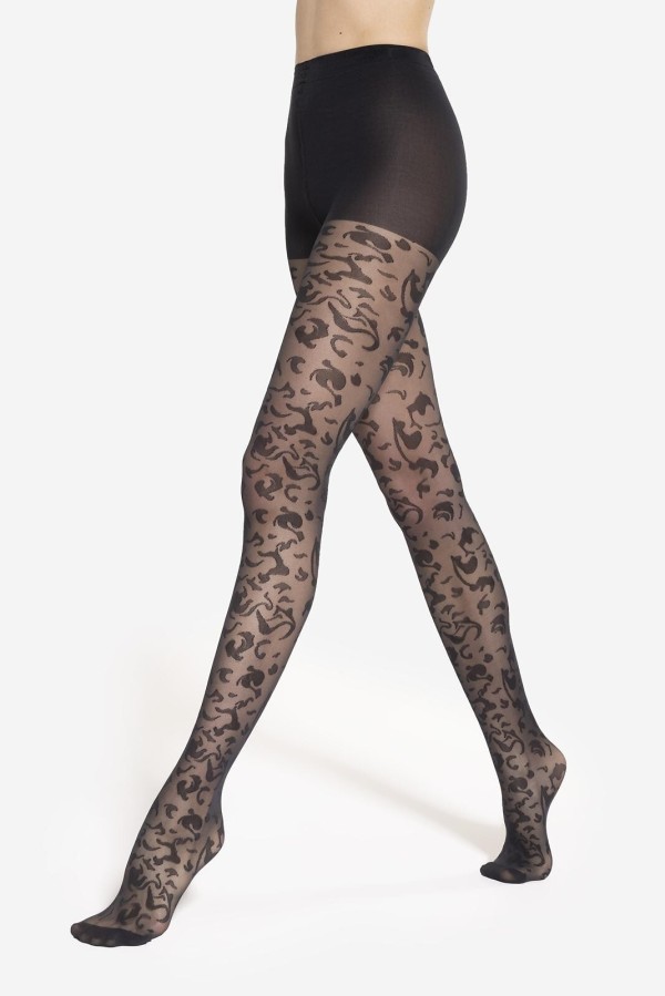 Punčocháče Gatta Trendy Floral wz.05 40 den 2-4