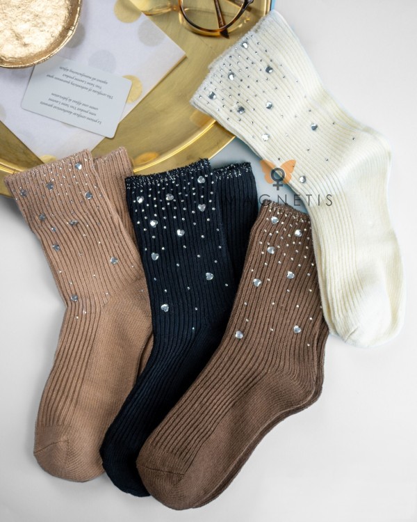 Ponožky Magnetis QR-5018 srdce kamínky