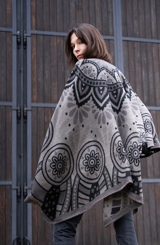 Pončo Art Of Polo 23447 Paisley Winter