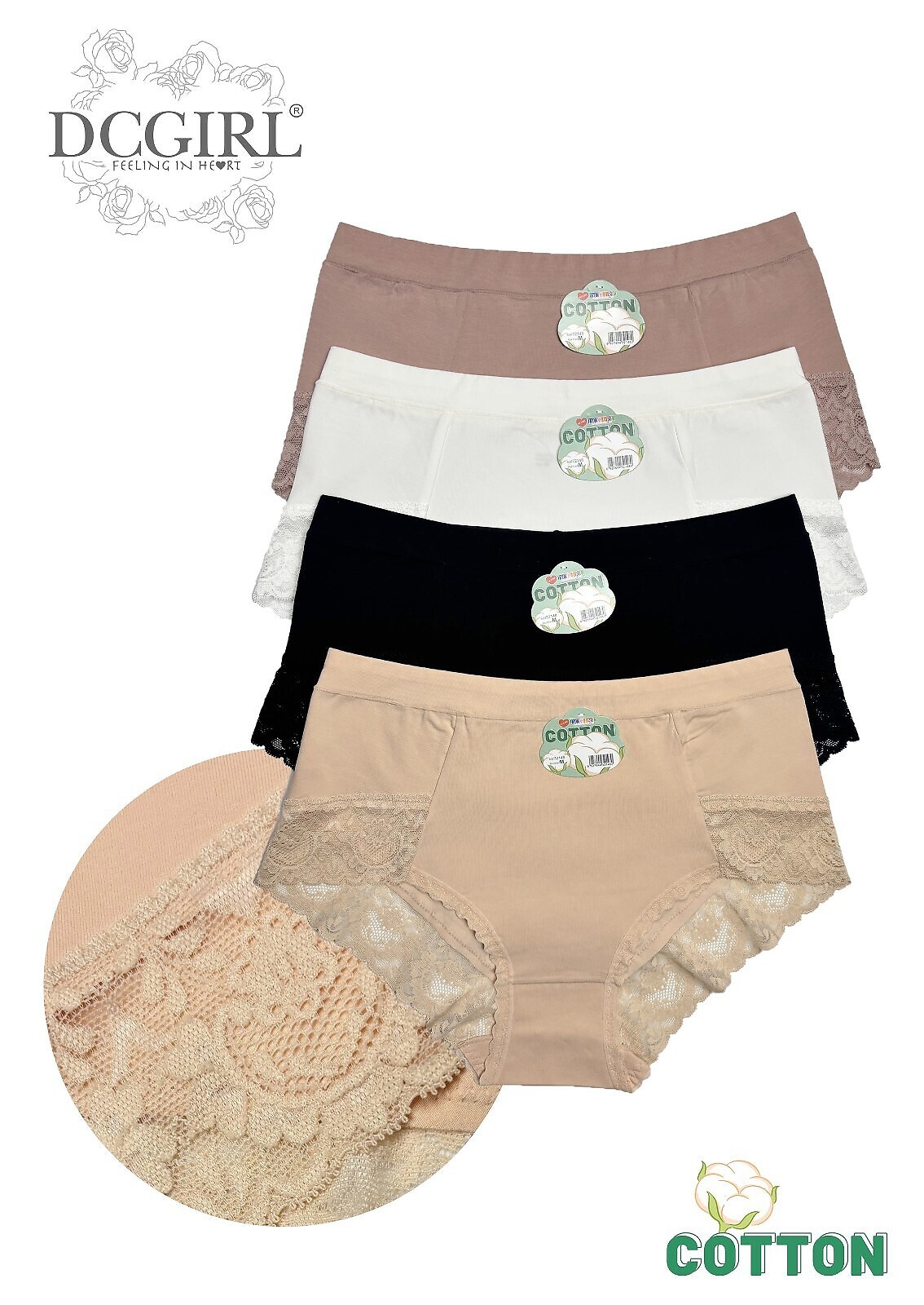 Kalhotky DC Girl 72148 A'2 M-XL bavlna