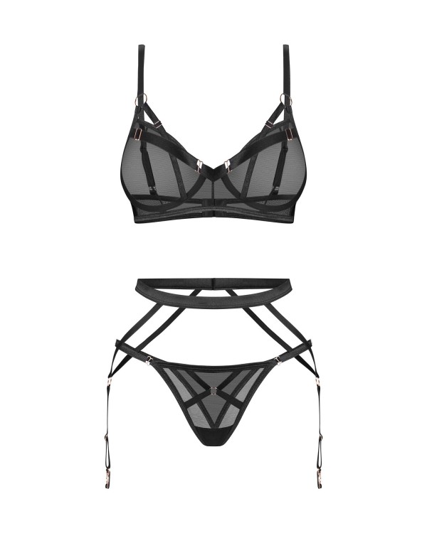 Komplet Obsessive Euridia 3-częściowy Set XS-2XL