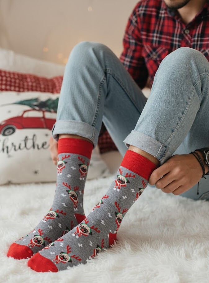 Ponožky Milena 1290-036 mopsíci 39-46