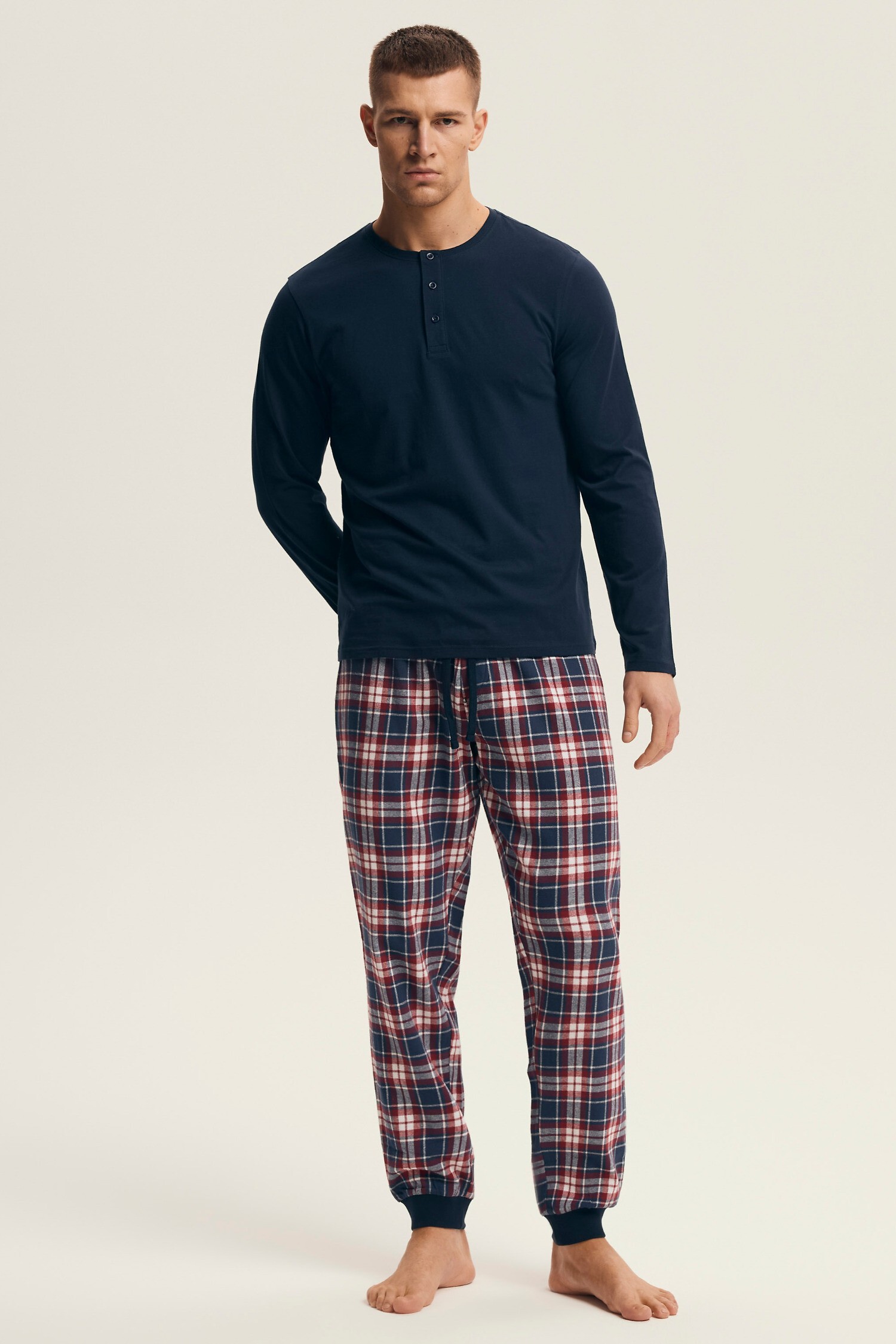 Pyžamo Henderson 43457 Noir dl/r M-3XL