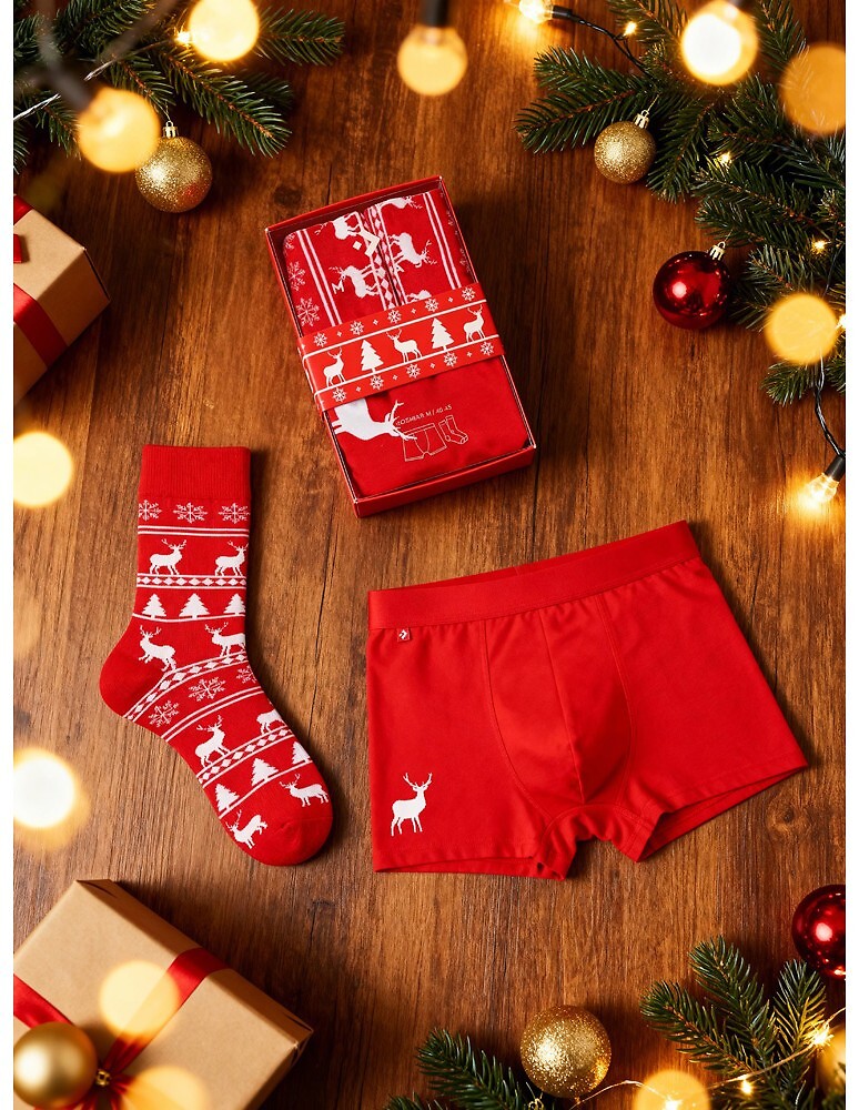 Komplet Moraj MBS1800-007 boxerky+ponožky M-2XL/40-45