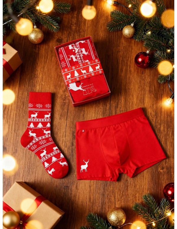 Komplet Moraj MBS1800-007 boxerky+ponožky M-2XL/40-45