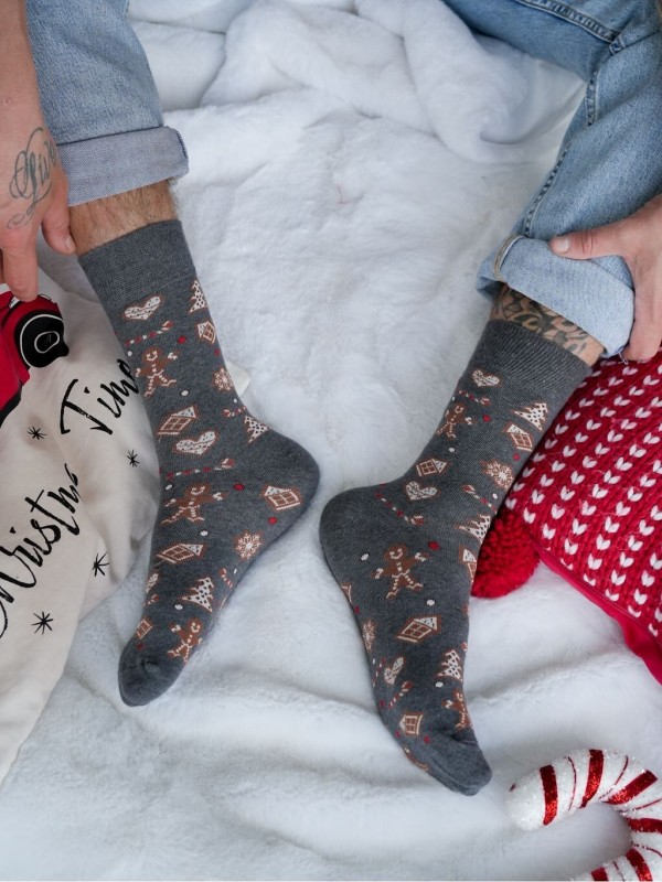 Ponožky Milena 1290-037 Vánoční perníčci 39-46