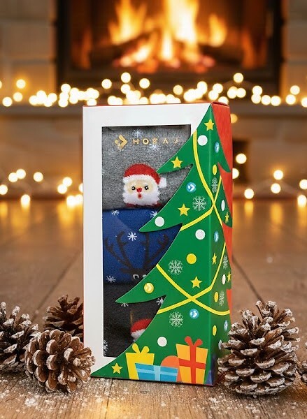 Ponožky Moraj CSLS 450-003/3 A'3 Vánoční krabička 35-41