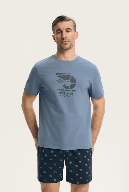 Pyžamo Henderson 44520 Brad kr/r M-3XL blue