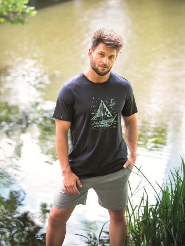 Pyžamo Key MNS 731 B26 kr/r M-2XL pánské