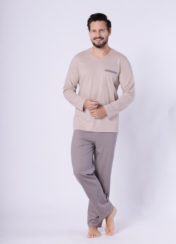 Pyžamo Hotberg 1752 Mikołaj dl/r M-2XL