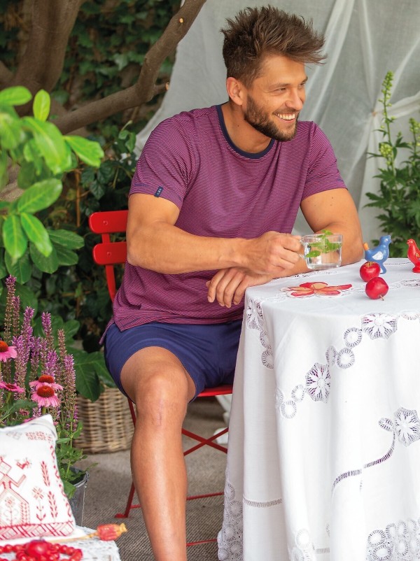 Pyžamo Key MNS 319 B26 kr/r 3XL-4XL