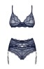 Komplet Obsessive Nightly Blue 3-PCS Set XS-2XL #2