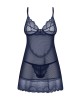 Košilka Obsessive Nightly Blue Chemise XS-2XL #2