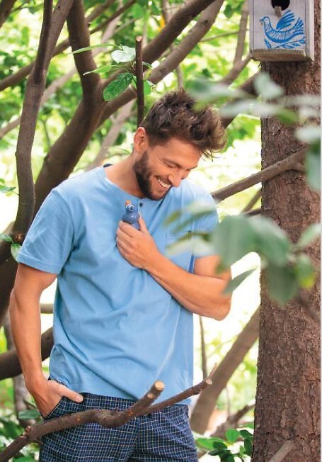 Pyžamo Key MNS 414 A26 kr/r 3XL-4XL