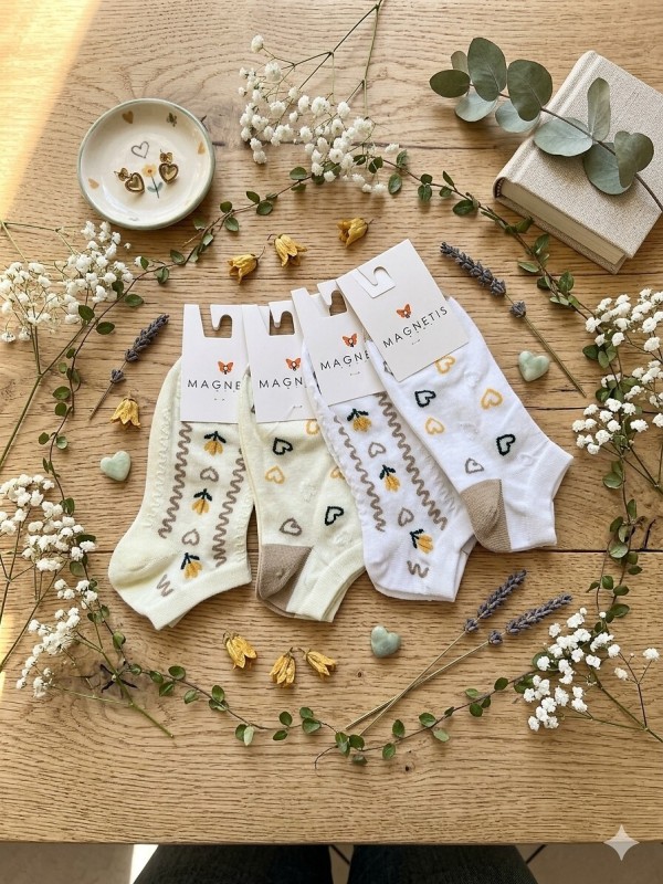 Ponožky Magnetis Srdce/Medvídci 202136