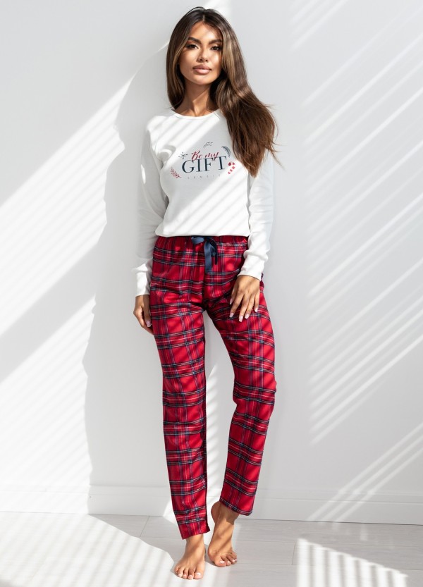 Pyžamo Sensis Maribel Interlock/Flanela dl/r Christmas S-XL