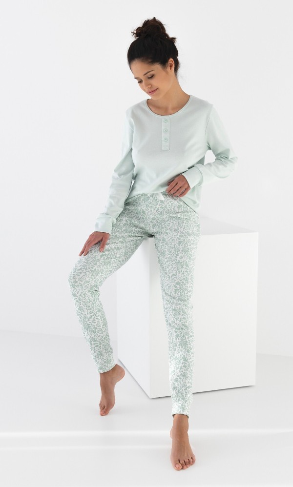 Pyžamo Sensis Olive Interlock dl/r S-XL