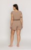 Pyžamové triko Mefemi Mix&Match Mila PG71 S-2XL moka #7