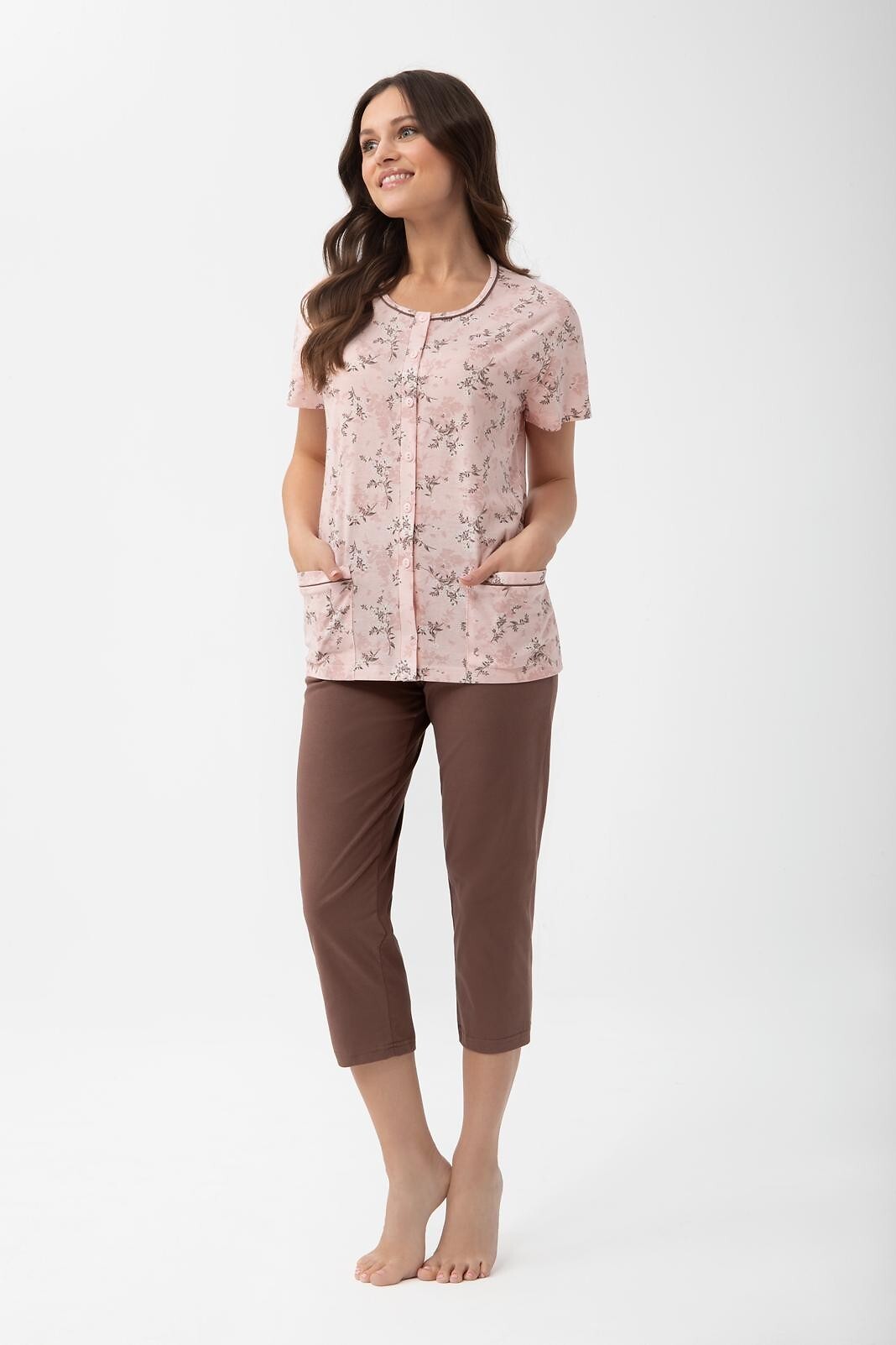 Pyžamo Luna 1304 kr/r 2XL-3XL L26 rozepínací