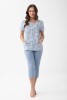 Pyžamo Luna 1304 kr/r M-XL L26 rozepínací #3