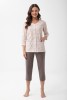 Pyžamo Luna 1305 7/8 M-XL L26 rozepínací #3