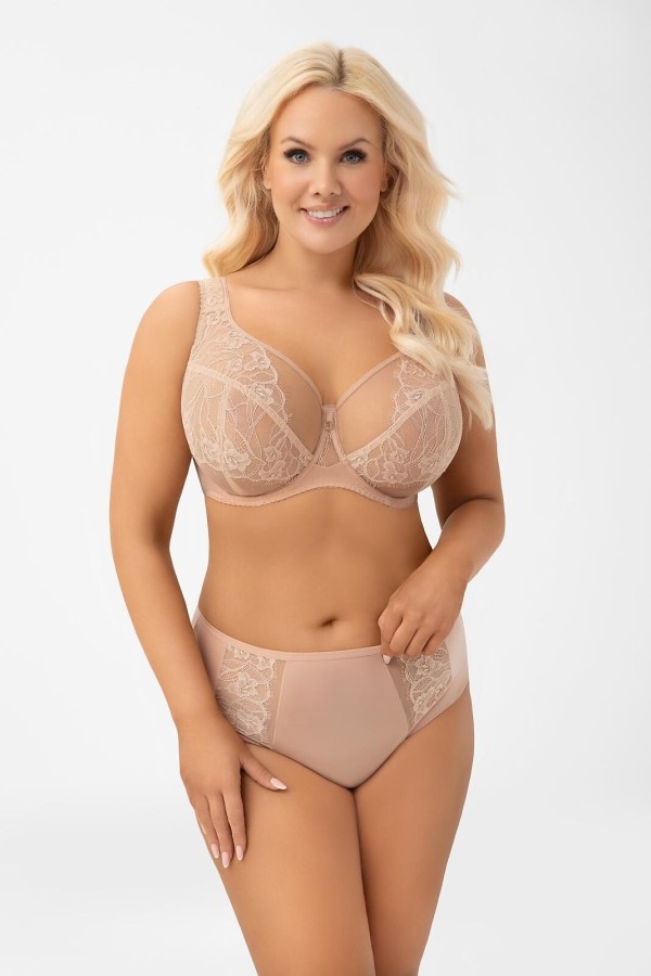 Kalhotky Gorsenia F 018 Luisse Almond mandlová S-4XL