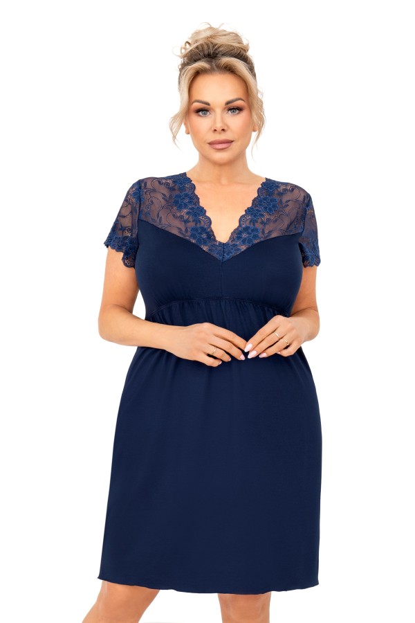 Košilka Donna Livia Plus Size tmavě modrá