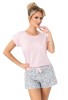 Pyžamo Donna Bunny short růžové kr/r #3