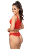 Stringi Donna 245 s krajkou červené #2