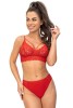 Podprsenka soft Donna 245 s krajkou červená #3