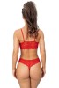 Podprsenka soft Donna 245 s krajkou červená #4