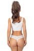 Stringi Donna 230 s krajkou bílé #4